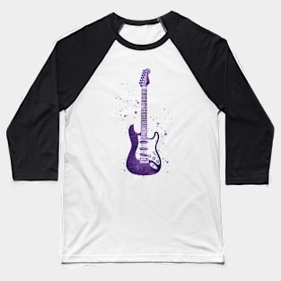 S-Style Electric Guitar Universe Texture Baseball T-Shirt